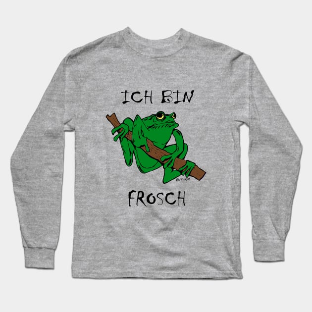 Ich Bin Frosch Long Sleeve T-Shirt by RockettGraph1cs